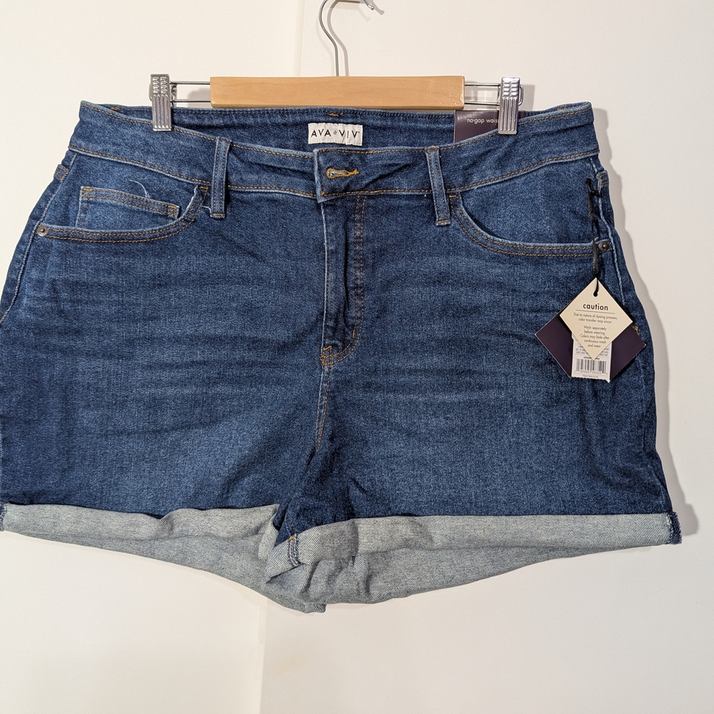 Ava & Viv Women's Blue Denim Shorts
